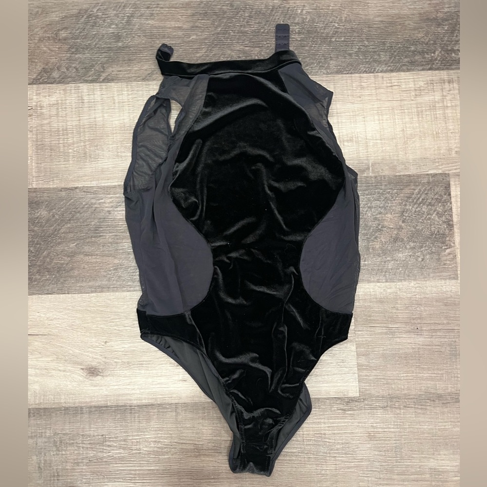 La Senza High Neck Velvet Teddy Bodysuit